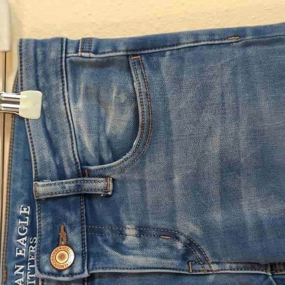 American Eagle Outfitters Super Low Jegging US Women's Size 4 Long Ripped - Picture 8 of 14